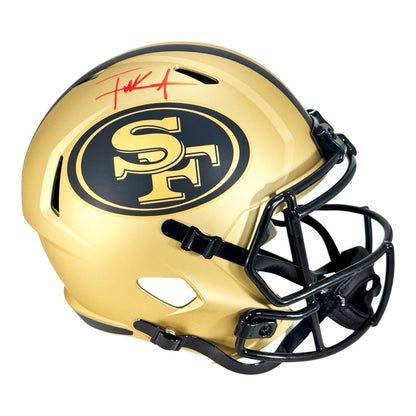 Frank Gore Signed San Francisco 49ers Rave Full-Size Replica Football Helmet (Beckett)