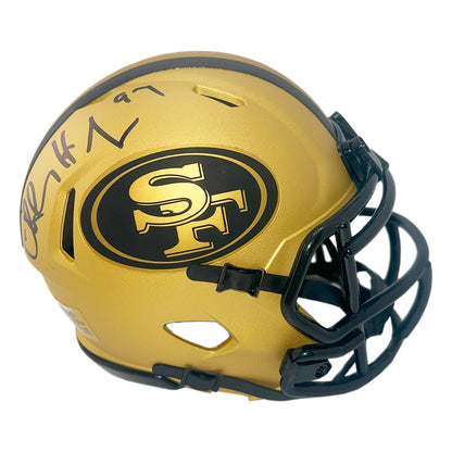 Charles Haley Signed San Francisco 49ers Rave Mini Football Helmet (JSA)