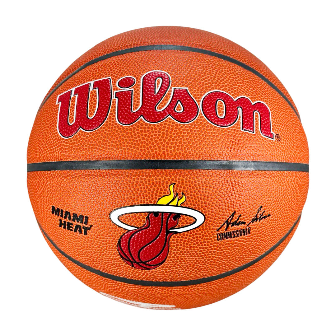 Tyler Herro Signed Wilson NBA Team Logo Basketball (JSA)