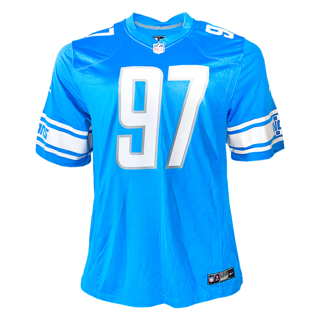 Aidan Hutchinson Signed Authentic Detroit Lions Nike Football Jersey XXL (Beckett)