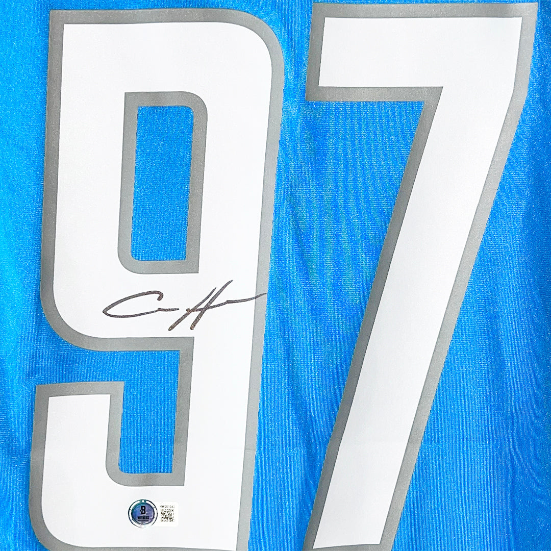 Aidan Hutchinson Signed Authentic Detroit Lions Nike Football Jersey XXL (Beckett)