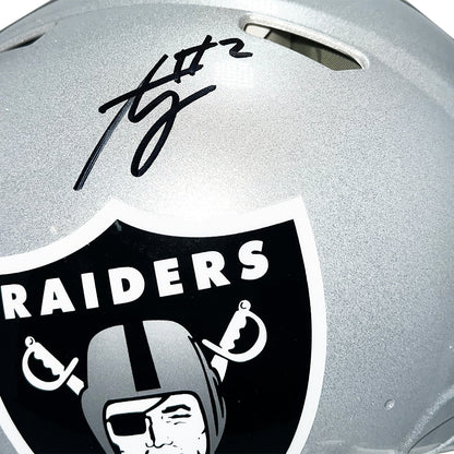Ashton Jeanty Signed Las Vegas Raiders Authentic Speed Full-Size Football Helmet (Beckett)
