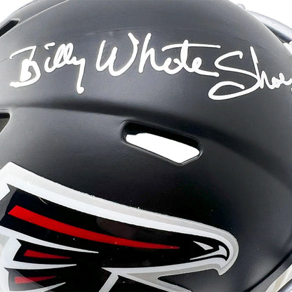 Billy "White Shoes" Johnson Signed Atlanta Falcons Speed Mini Football Helmet (JSA)
