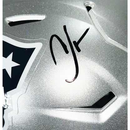 Chad Johnson Signed New England Patriots Midi SpeedFlex Football Helmet (JSA)