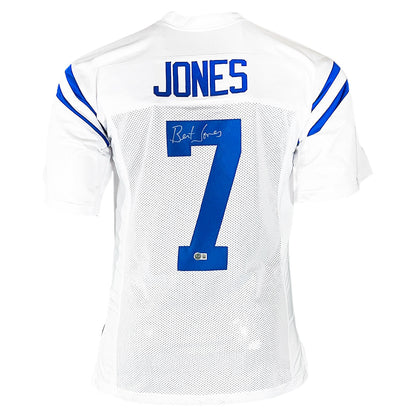 Bert Jones Signed Indianapolis White Football Jersey (Beckett)
