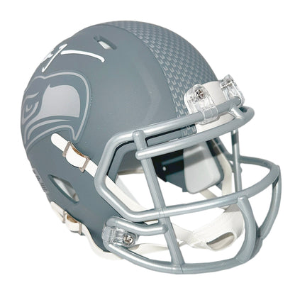 Walter Jones Signed Seattle Seahawks Slate Alternate Speed Mini Football Helmet (Beckett)
