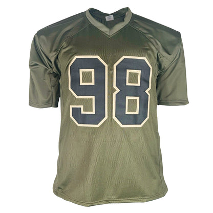 Robert Mathis Signed Indianapolis Salute to Service Football Jersey (JSA)
