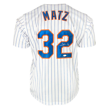 Steven Matz Signed New York Pinstripe Baseball Jersey (JSA)