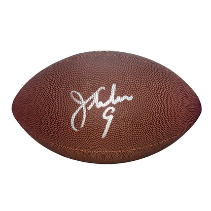 Jim McMahon Signed Chicago Bears Wilson Official NFL Replica Football (Beckett)