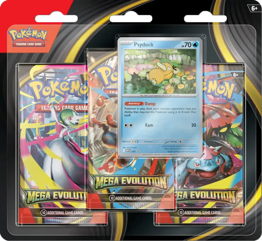 Mega Evolution 3-Pack Blister Packs & Cases