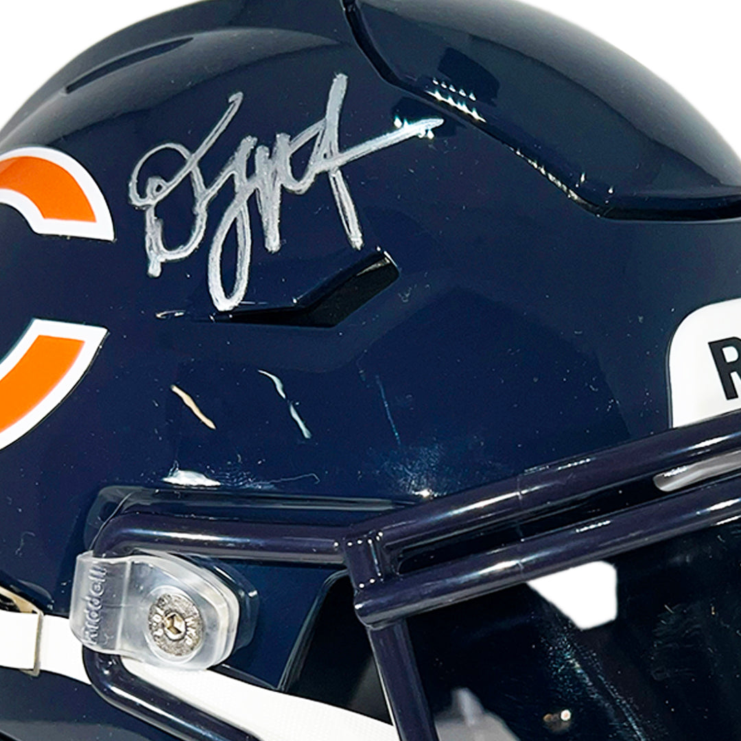 DJ Moore Signed Chicago Bears Midi SpeedFlex Football Helmet (JSA)