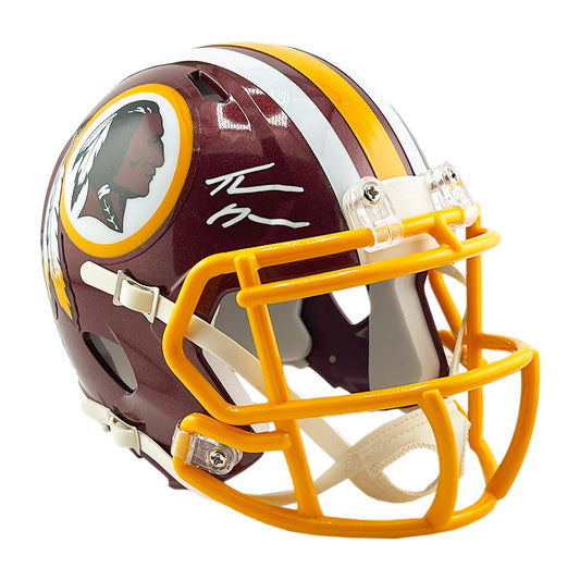 Thaddeus Moss Signed Washington Redskins Speed Mini Football Helmet (Beckett)