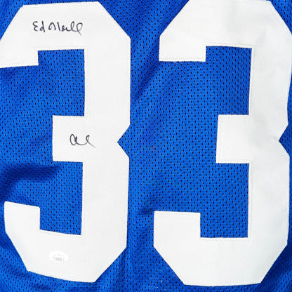 Ed O'Neill "Al Bundy" Signed Al Inscription Polk High Blue Football Jersey (JSA)