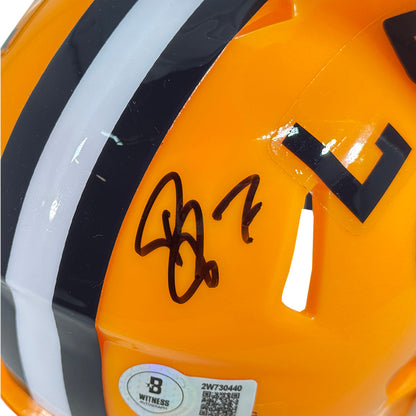 Patrick Peterson Signed LSU Tigers Speed Mini Football Helmet (Beckett)