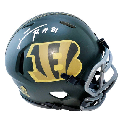 Carl Pickens Signed Cincinnati Bengals Salute 2025 Mini Football Helmet (JSA)