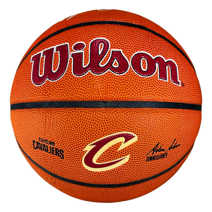 Mark Price Signed Cleveland Cavaliers Wilson NBA Team Logo Basketball (JSA)