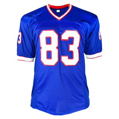 Andre Reed Signed HOF 14 Inscription Buffalo Blue Football Jersey (JSA)