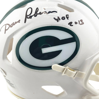 Dave Robinson Signed HOF 2013 Inscription Green Bay Packers 2024 Speed Mini Football Helmet (JSA)