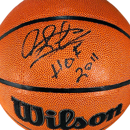 Dennis Rodman Signed HOF 2011 Inscription NBA Wilson Authentic Series Basketball (JSA)