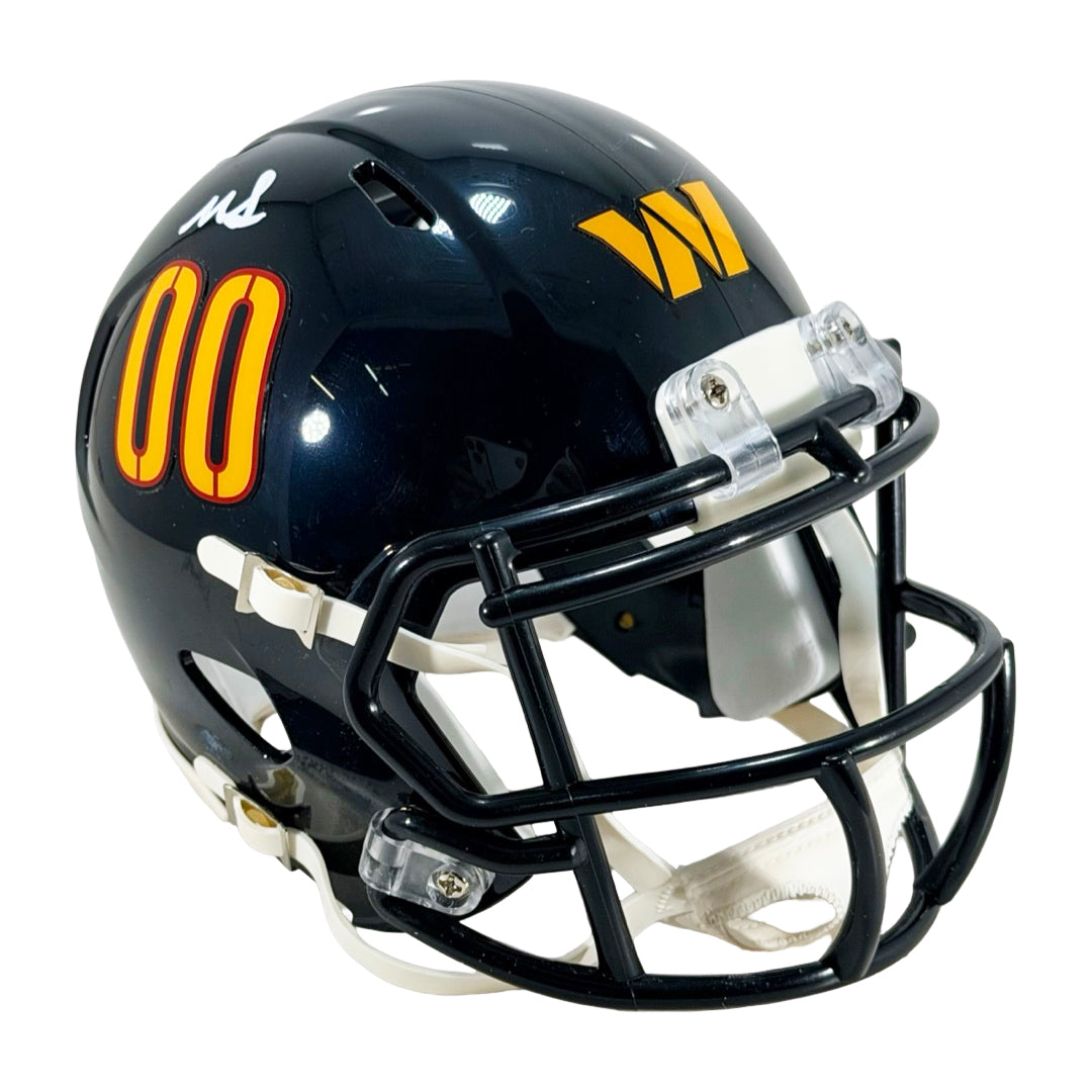 Mike Sainristil Signed Washington Commanders Alt 2022 Mini Football Helmet (Beckett)