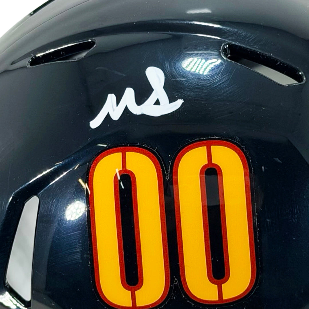Mike Sainristil Signed Washington Commanders Alt 2022 Mini Football Helmet (Beckett)