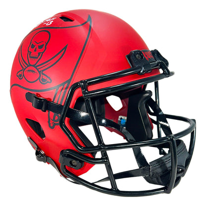 Warren Sapp Signed HOF 13 Inscription Tampa Bay Buccaneers Rave Full-Size Replica Football Helmet (Beckett)