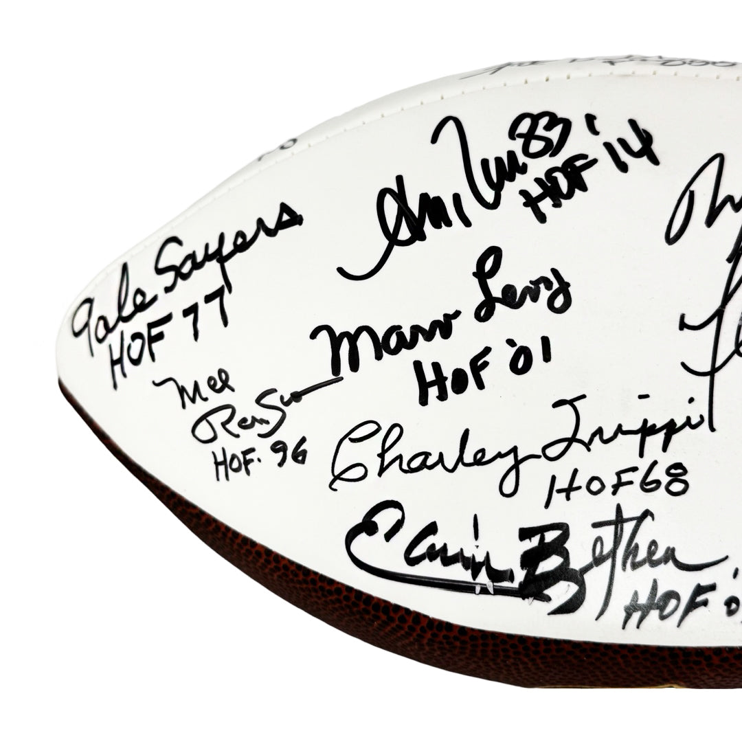 NFL Hall of Famers 36 Signature Authentic Wilson The Duke Leather NFL Football (JSA)