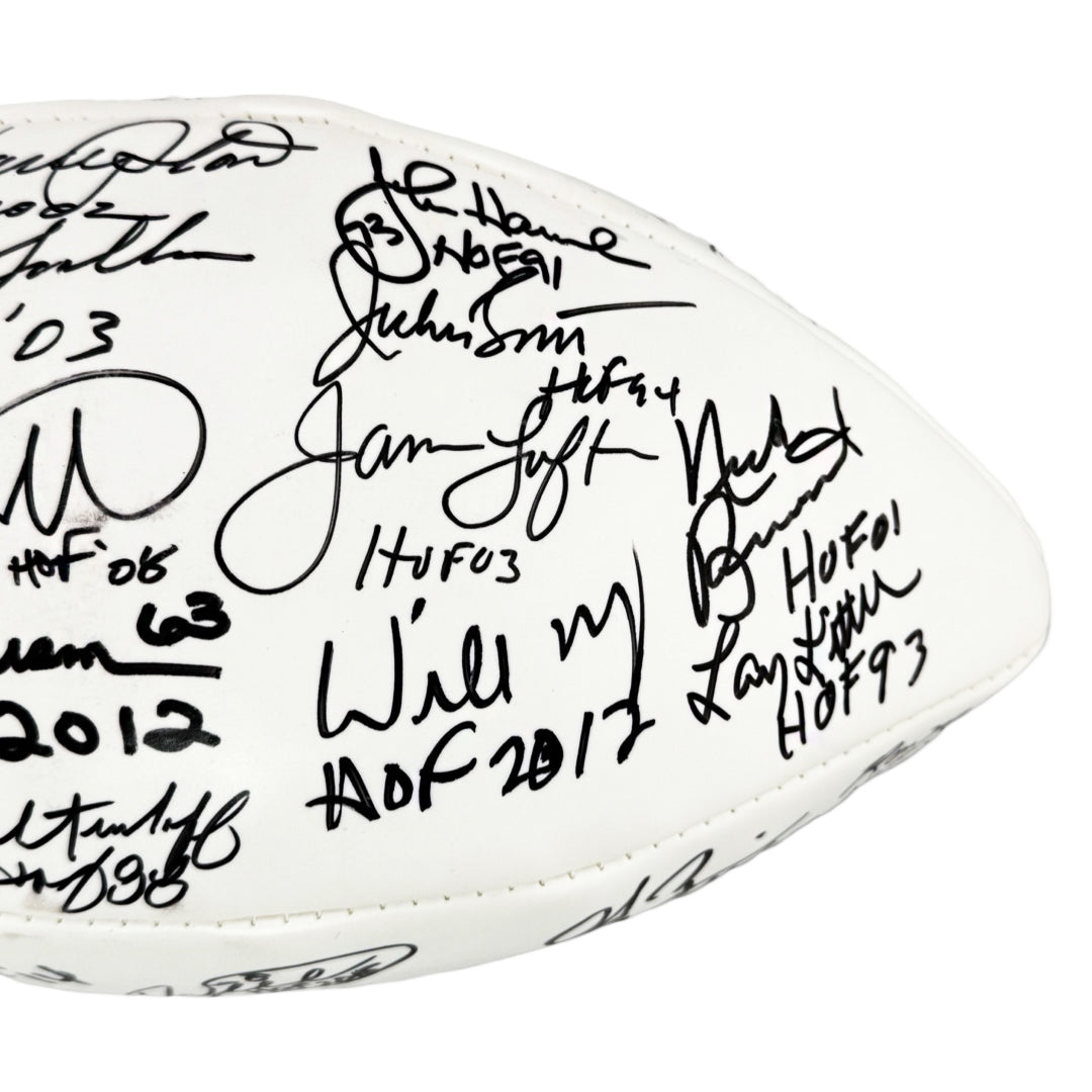 NFL Hall of Famers 36 Signature Authentic Wilson The Duke Leather NFL Football (JSA)