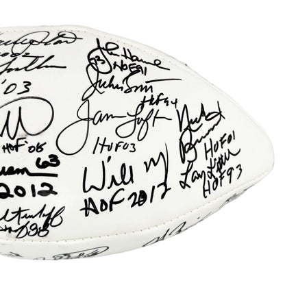 NFL Hall of Famers 36 Signature Authentic Wilson The Duke Leather NFL Football (JSA)