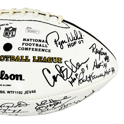 NFL Hall of Famers 36 Signature Authentic Wilson The Duke Leather NFL Football (JSA)