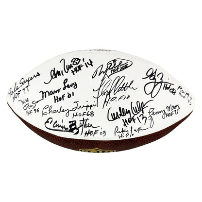 NFL Hall of Famers 36 Signature Authentic Wilson The Duke Leather NFL Football (JSA)