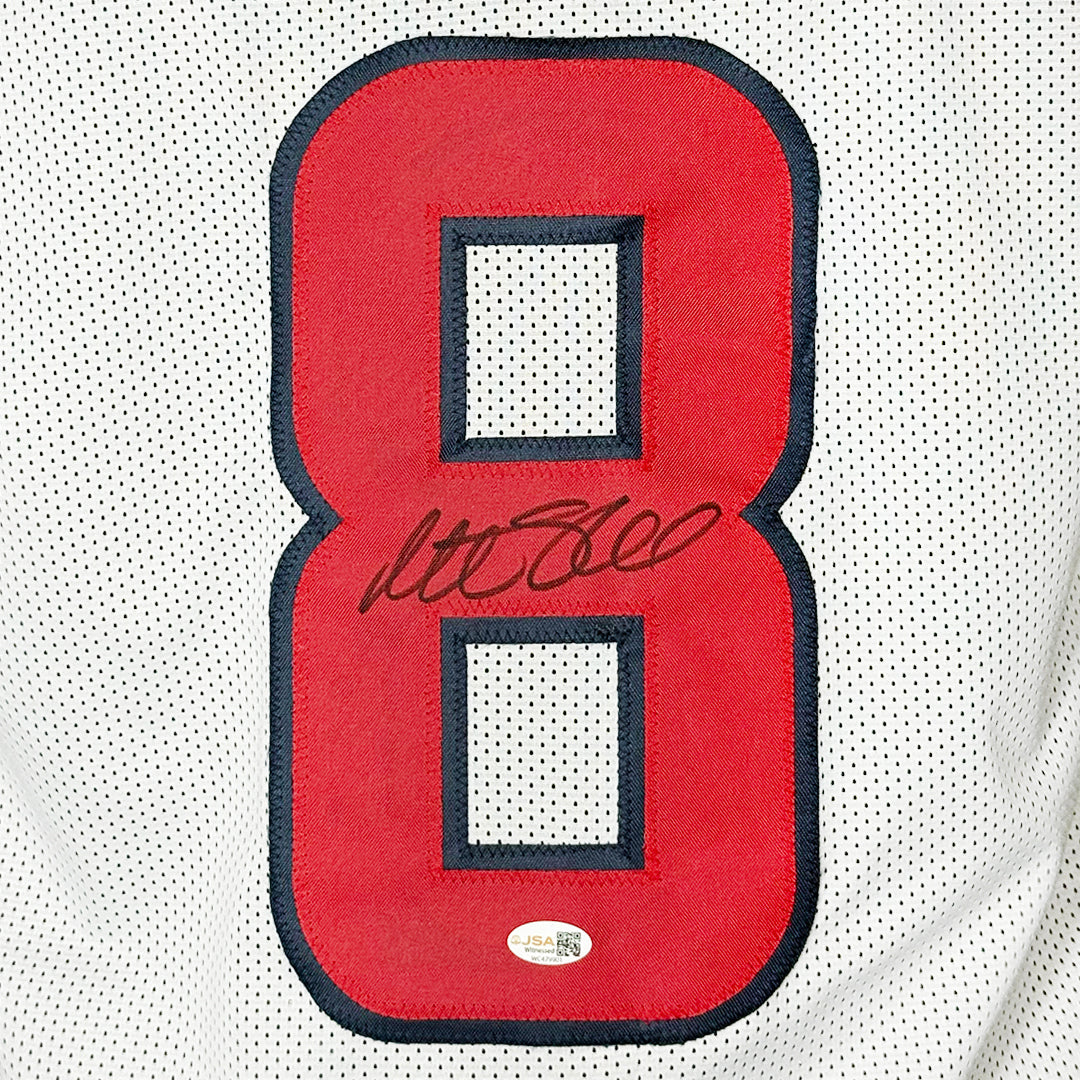 Matt Schaub Signed Houston White Football Jersey (JSA)