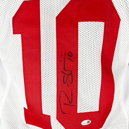 Ryan Shazier Signed Ohio State College White Football Jersey (JSA)