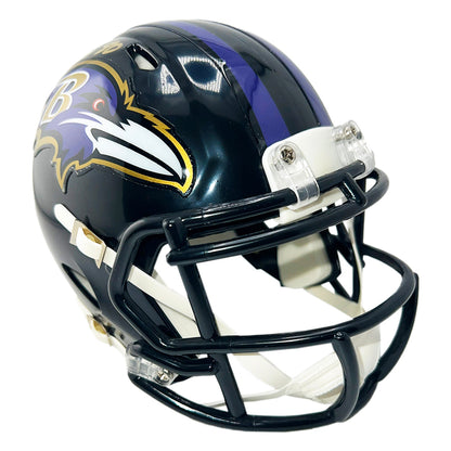 Brandon Stokley Signed Baltimore Ravens Speed Mini Football Helmet (Beckett)