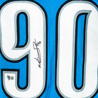 Ndamukong Suh Signed Detroit Light Blue Football Jersey (Beckett)