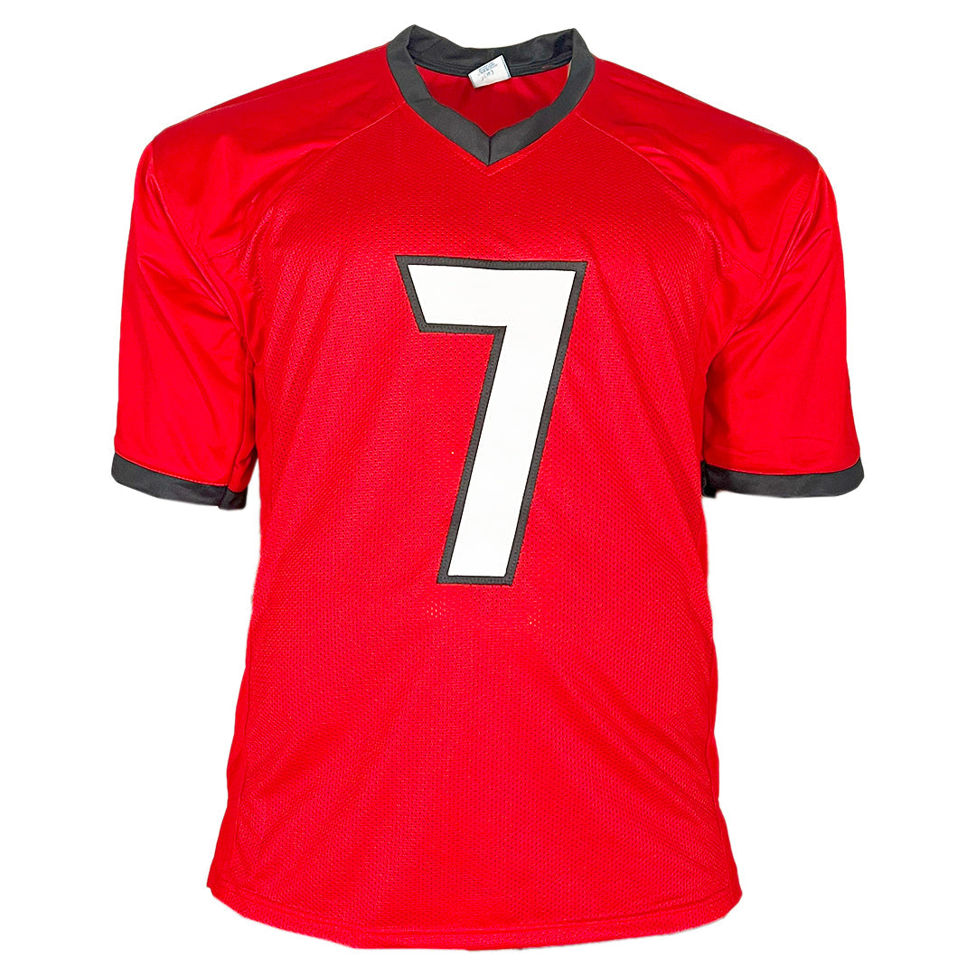 D'Andre Swift Signed Georgia College Red Football Jersey (Beckett)