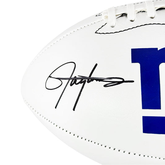 Lawrence Taylor Signed New York Giants Official NFL Team Logo Football (Beckett)