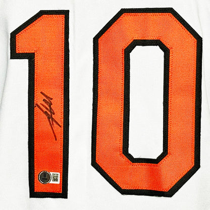 Miguel Tejada Signed Baltimore White Baseball Jersey (Beckett)