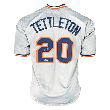 Mickey Tettleton Signed Detroit Grey Baseball Jersey (Beckett)