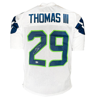 Earl Thomas Signed Seattle White Football Jersey JSA