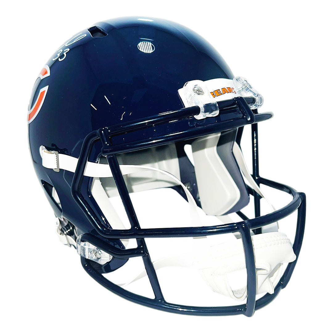 Charles Peanut Tillman Signed Chicago Bears Speed Full-Size Replica Football Helmet (Beckett)