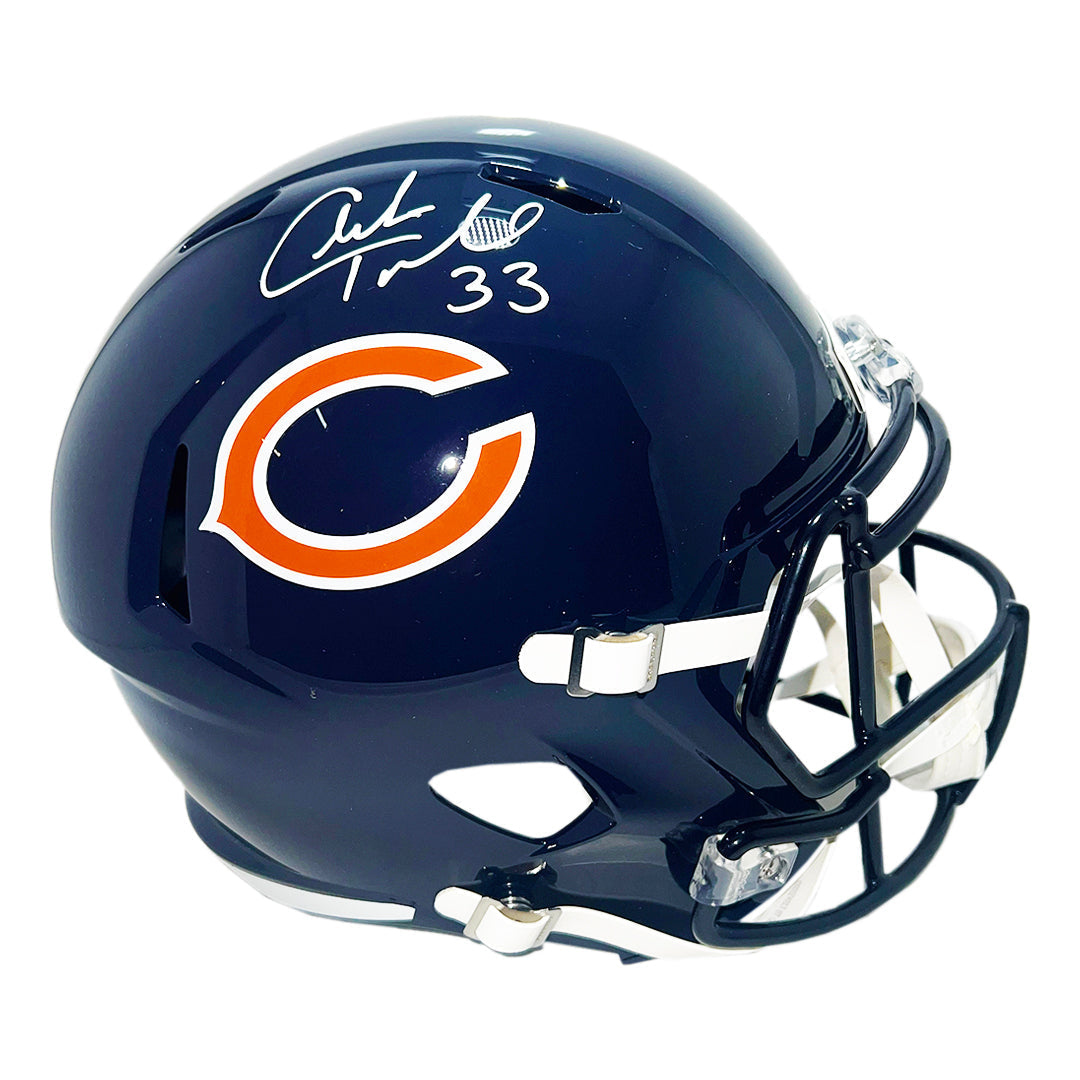 Charles Peanut Tillman Signed Chicago Bears Speed Full-Size Replica Football Helmet (Beckett)