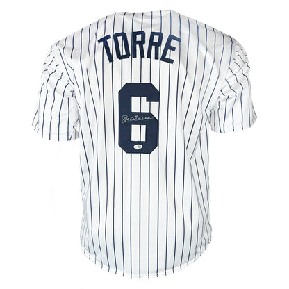 Joe Torre Signed New York Pinstripe Baseball Jersey (JSA)