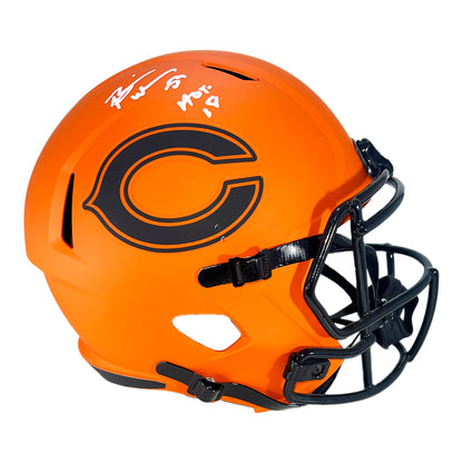 Brian Urlacher Signed Chicago Bears Rave Full-Size Replica Football Helmet White Ink (Beckett)