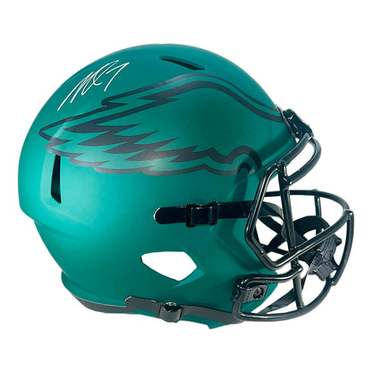 Michael Vick Signed Philadelphia Eagles Rave Full-Size Replica Football Helmet (Beckett)