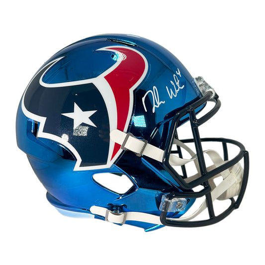 Deshaun Watson Signed Houston Texans Chrome Speed Full-Size Replica Football Helmet (JSA)