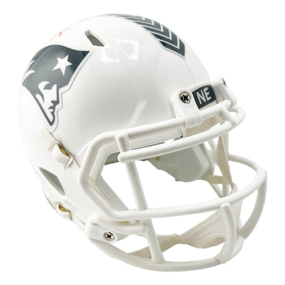 Vince Wilfork Signed New England Patriots Salute to Service 2024 Mini Football Helmet (Beckett)