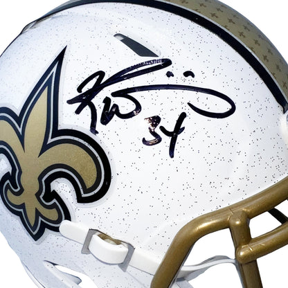 Ricky Williams Signed New Orleans Saints Alt 2025 Speed Mini Football Helmet (JSA)