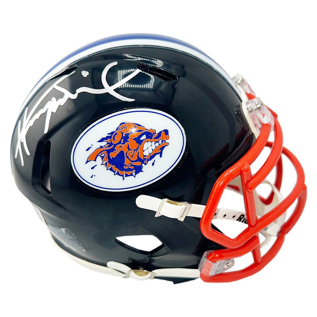 Henry Winkler Coach Klein Signed Mud Dogs Speed Mini Black Football Helmet (Beckett)